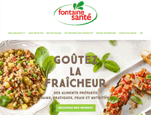 Tablet Screenshot of fontainesante.com